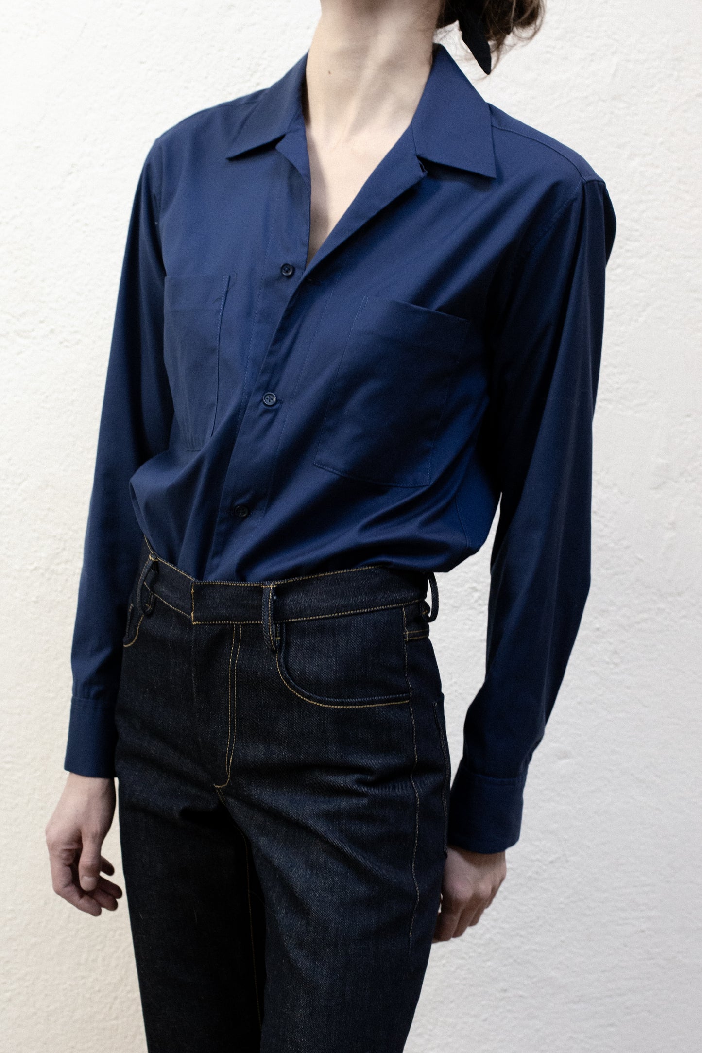 Casual Shirt in Blue Cotton