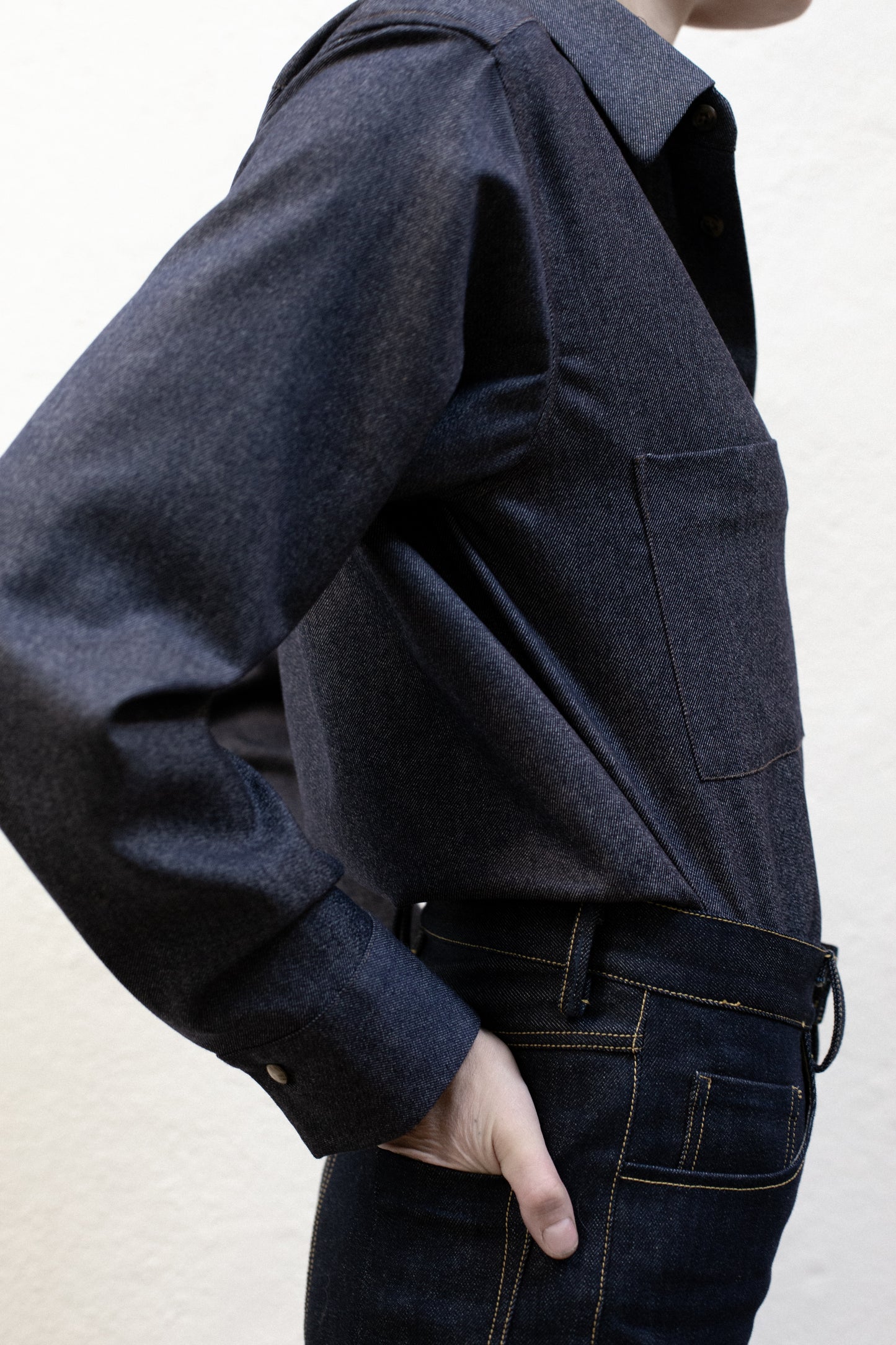 Dress Shirt in Indigo Pima Cotton