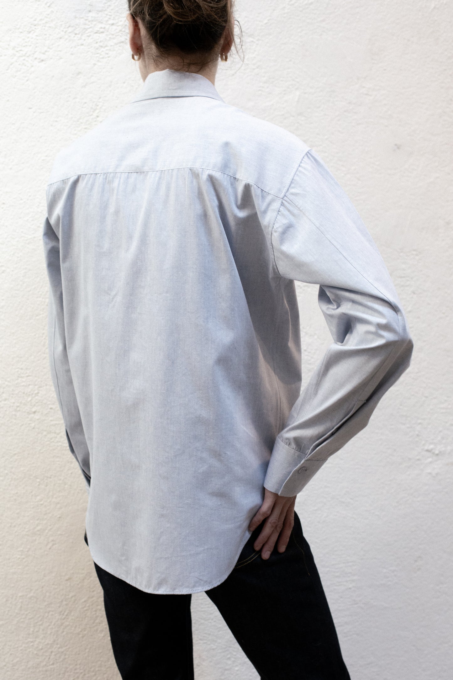 Casual Shirt in Light Blue Chambray