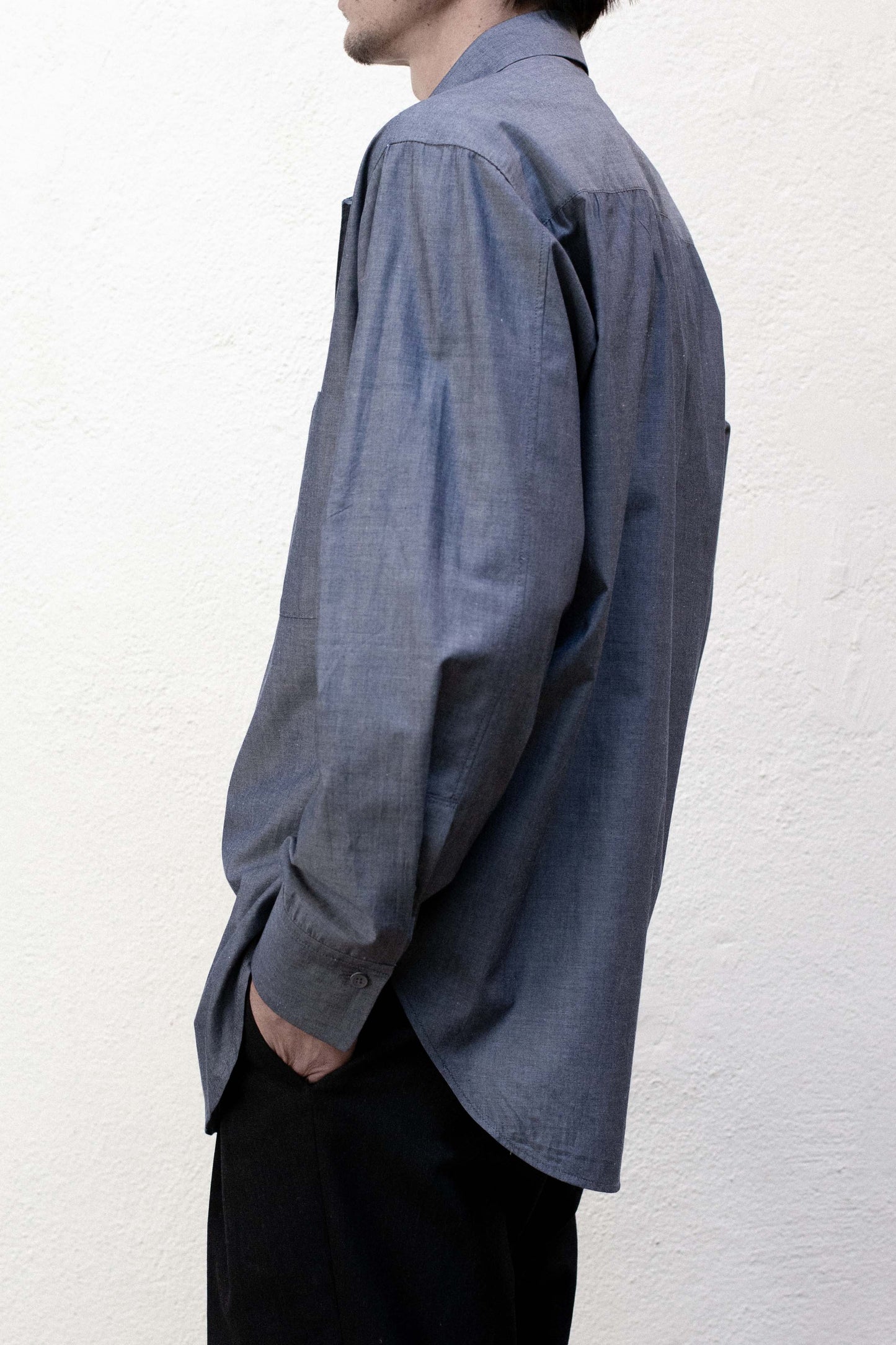 Casual Shirt in Grey Cotton