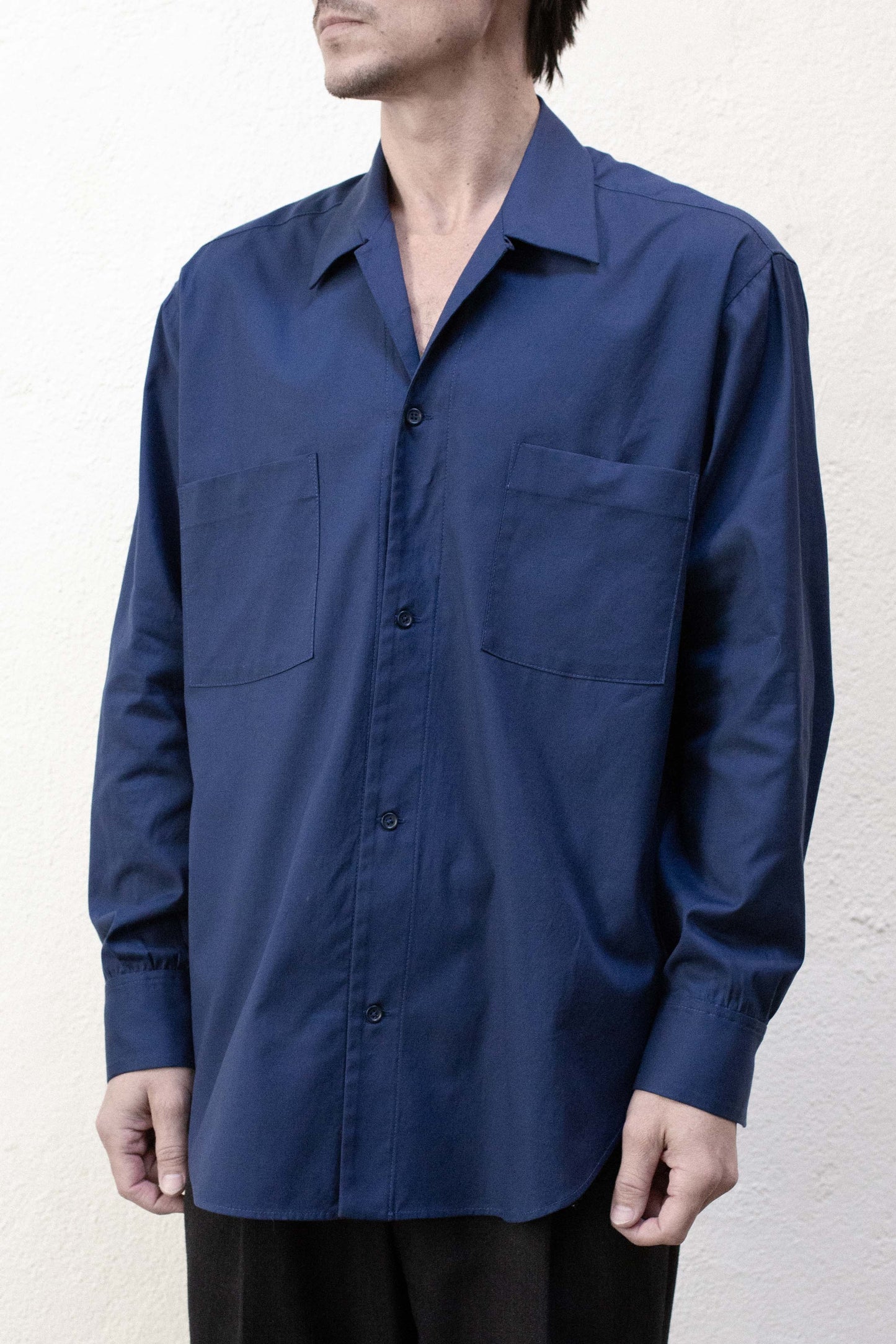 Casual Shirt in Blue Cotton