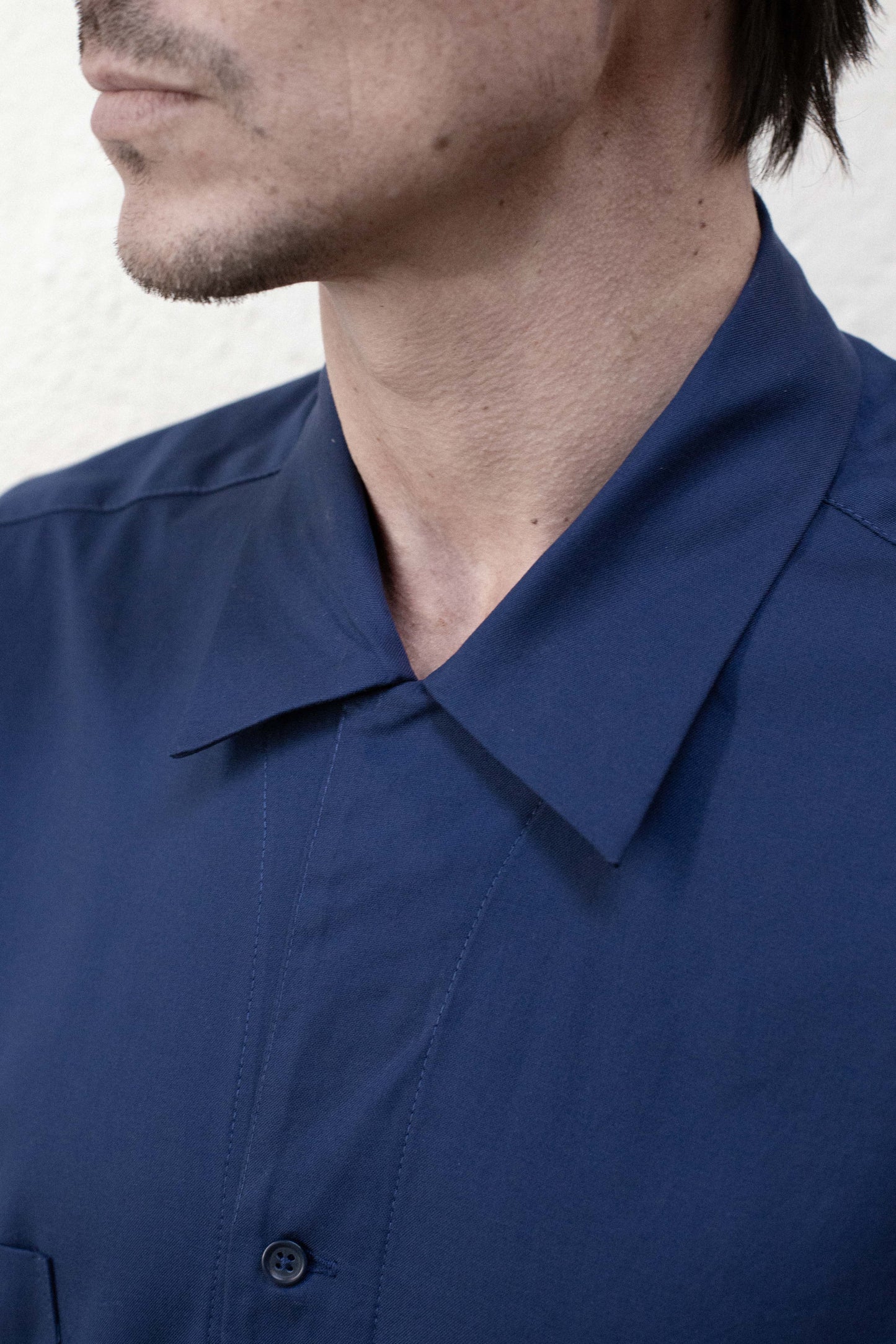 Casual Shirt in Blue Cotton