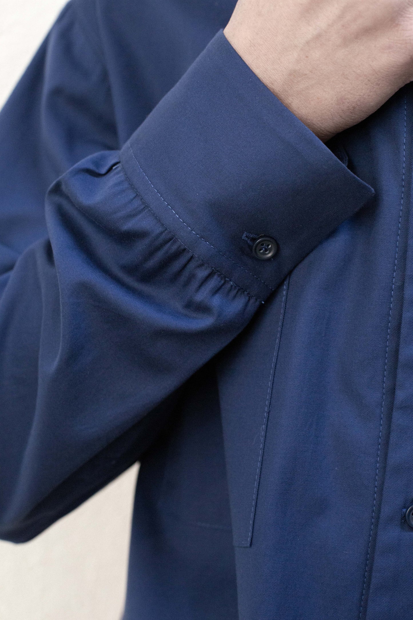 Casual Shirt in Blue Cotton