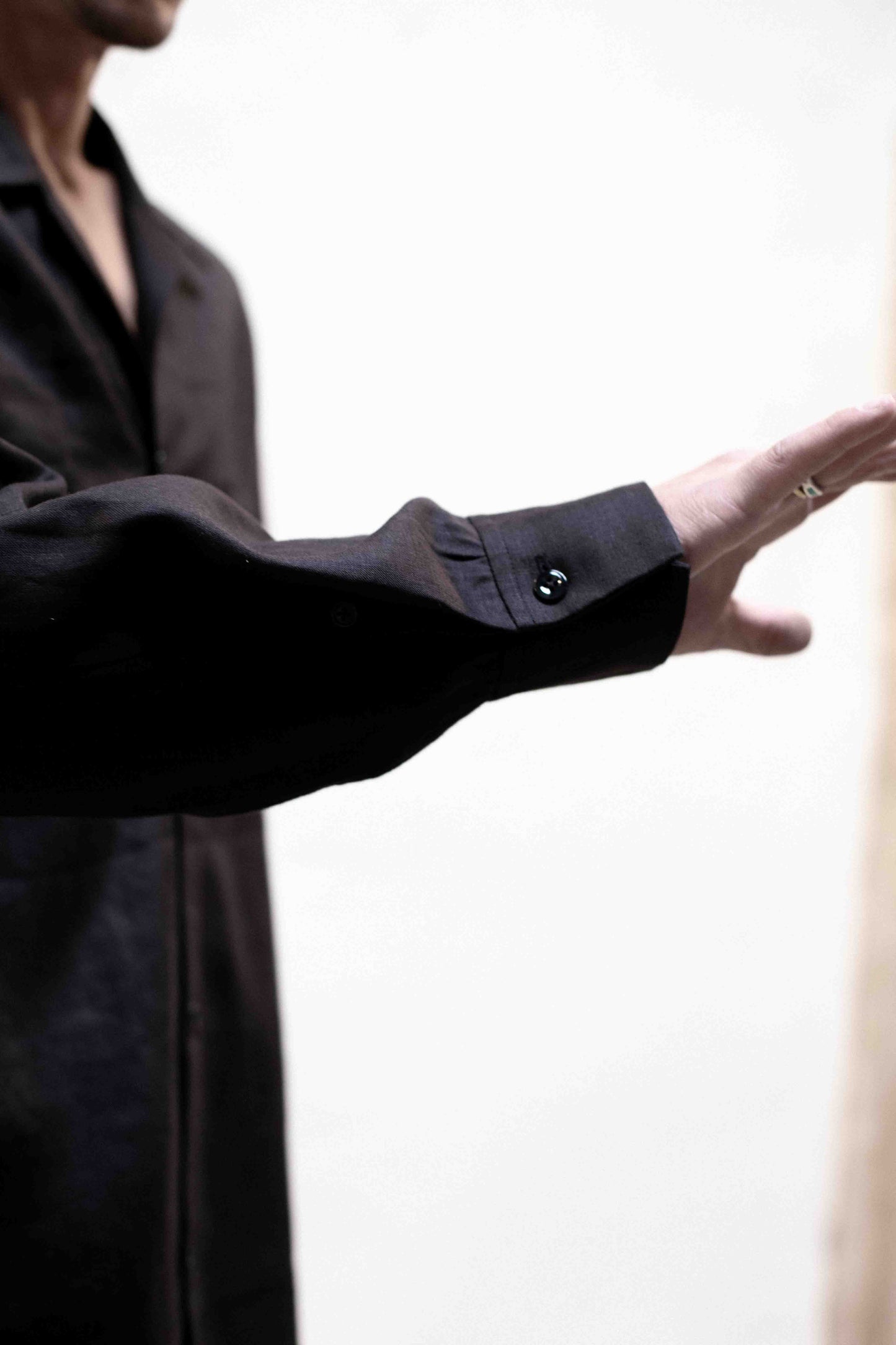 Casual Shirt in Black Linen