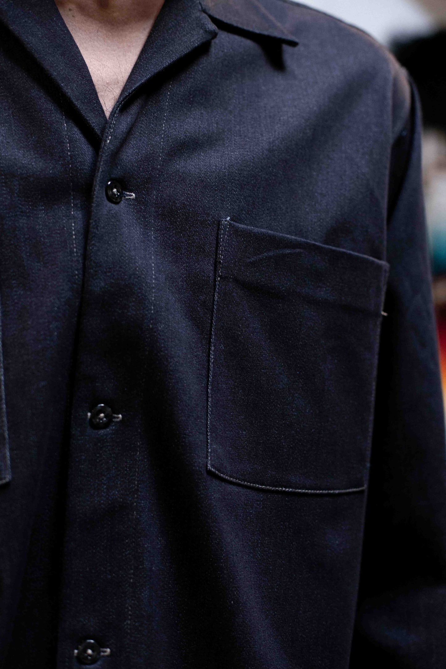 Casual Shirt in Dark Blue Denim