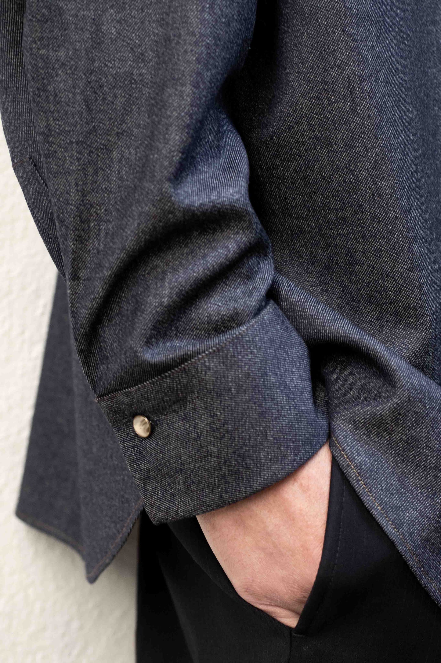 Dress Shirt in Indigo Pima Cotton