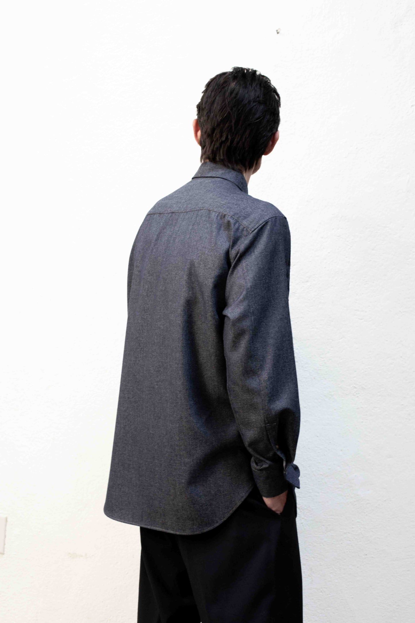 Dress Shirt in Indigo Pima Cotton