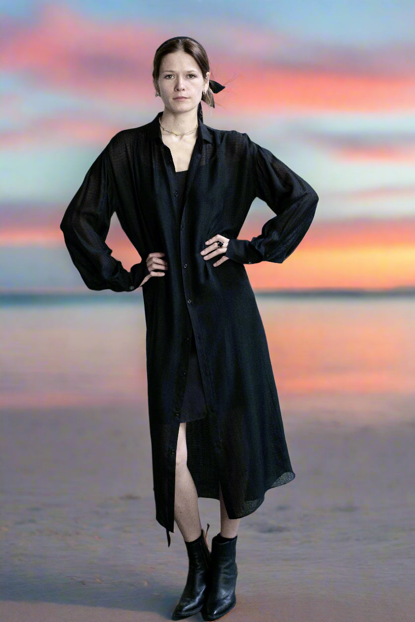 Arc Dress Maxi Black