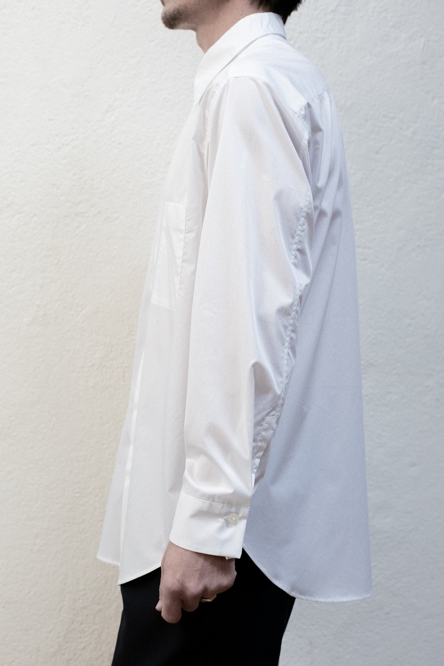 Dress Shirt in Ivory White Egyptian Pima Cotton