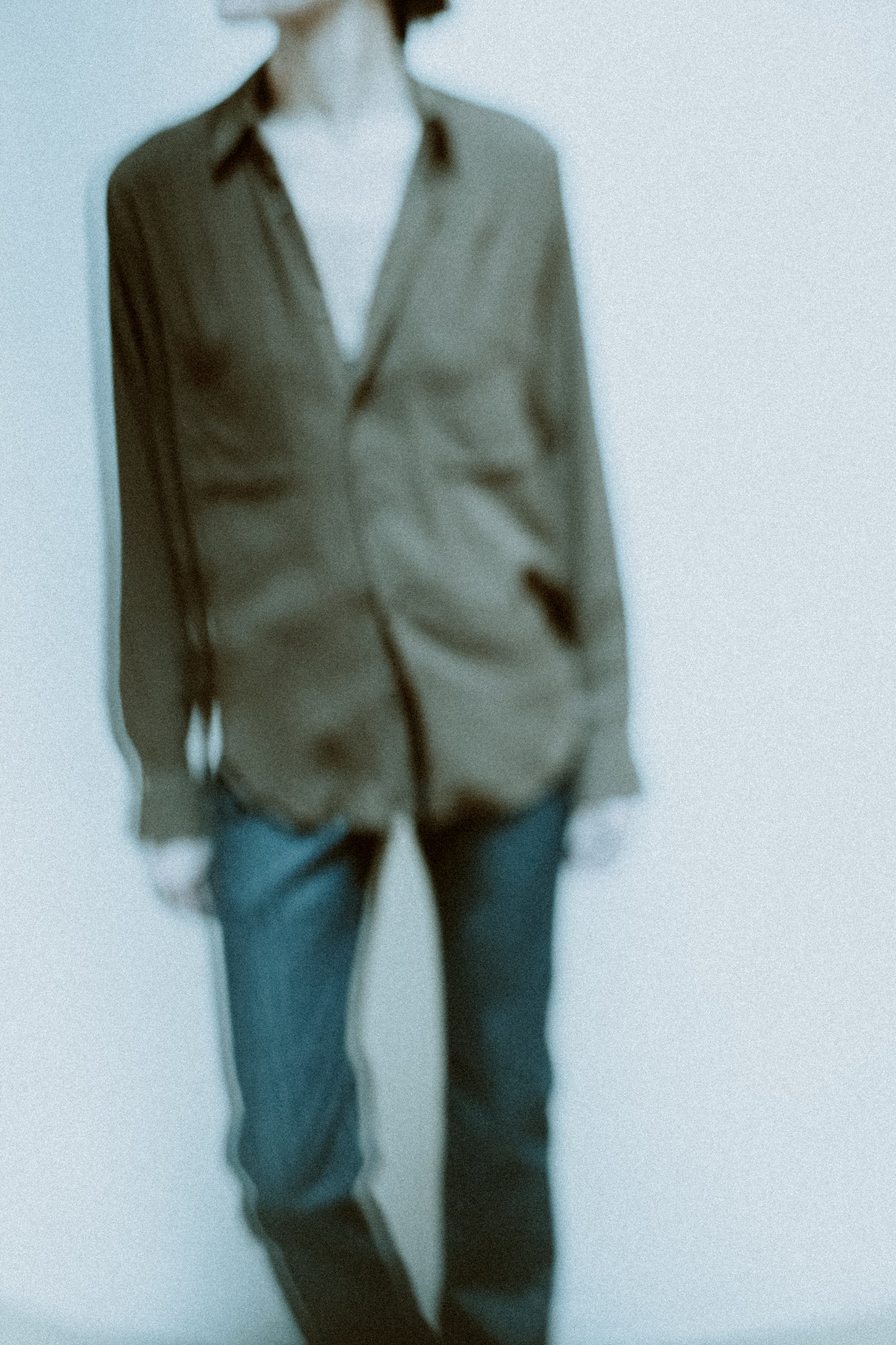 Dress Shirt in Dark Taupe Rayon Woven