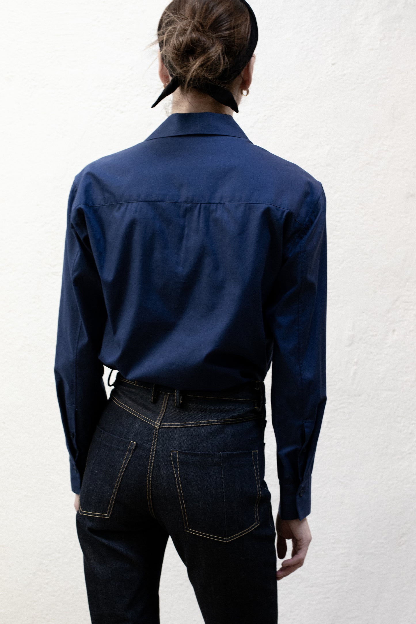 Casual Shirt in Blue Cotton