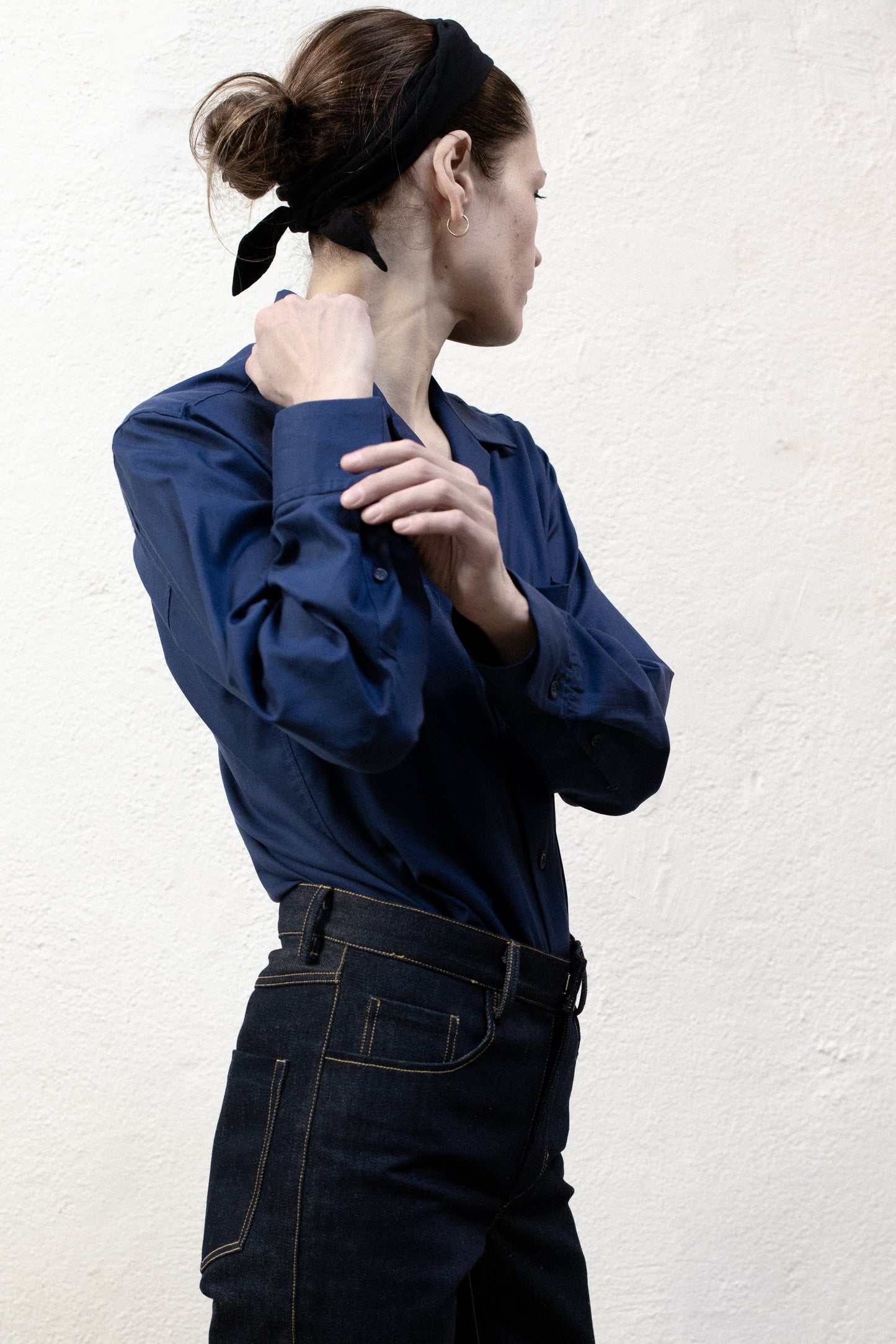 Casual Shirt in Blue Cotton