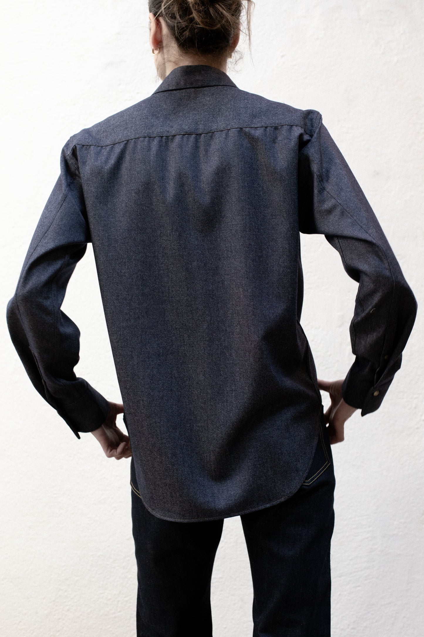 Dress Shirt in Indigo Pima Cotton