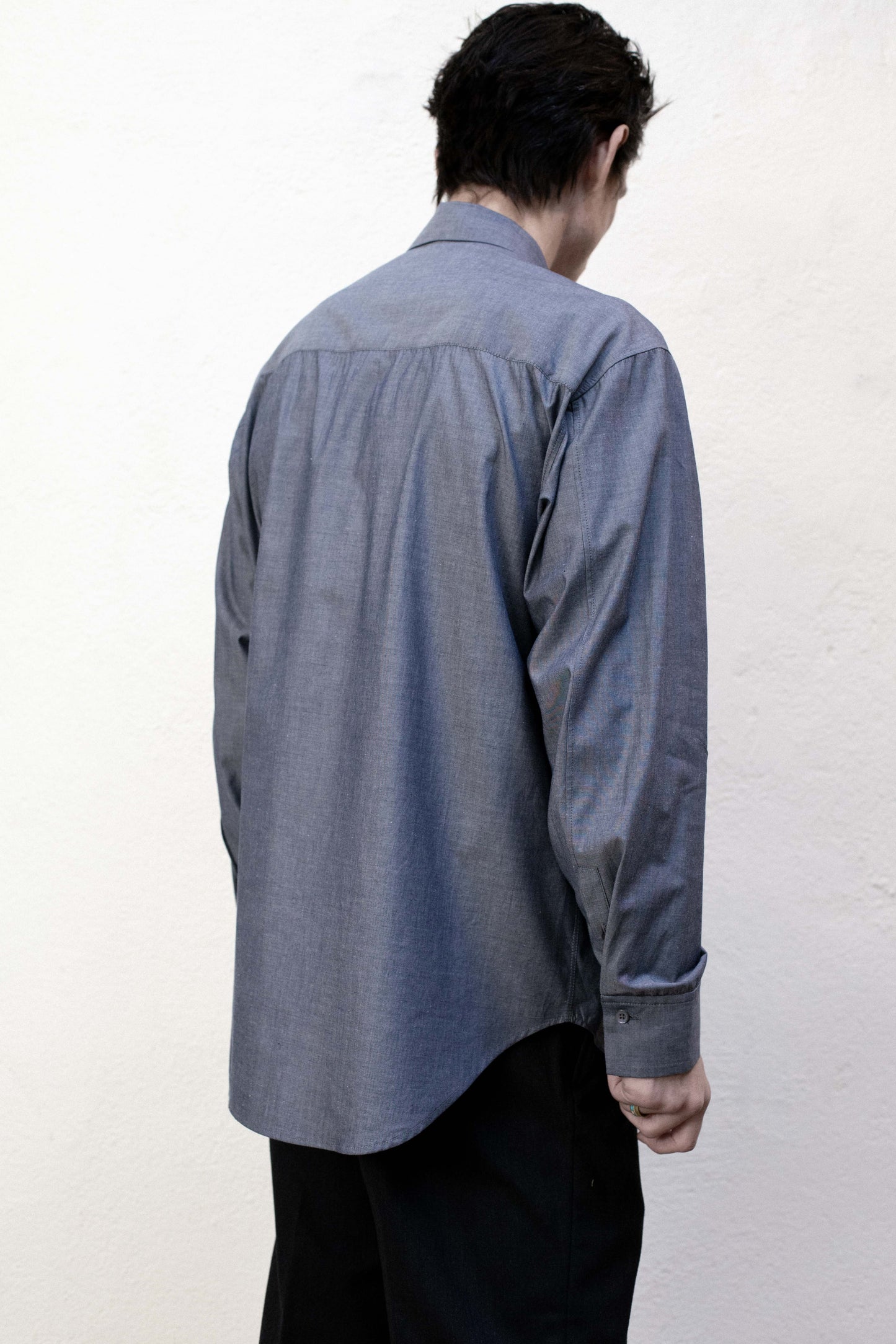Casual Shirt in Grey Cotton
