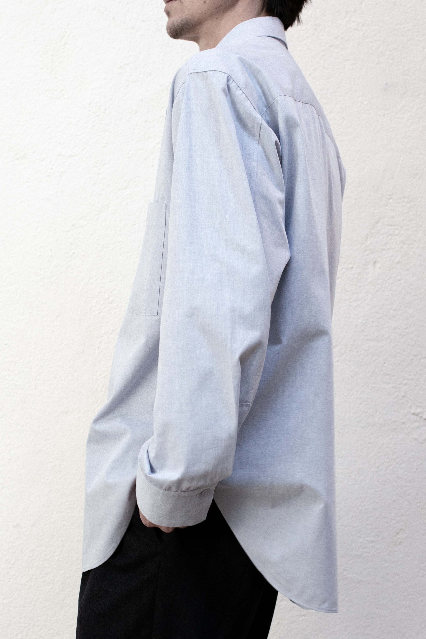 Casual Shirt in Light Blue Chambray