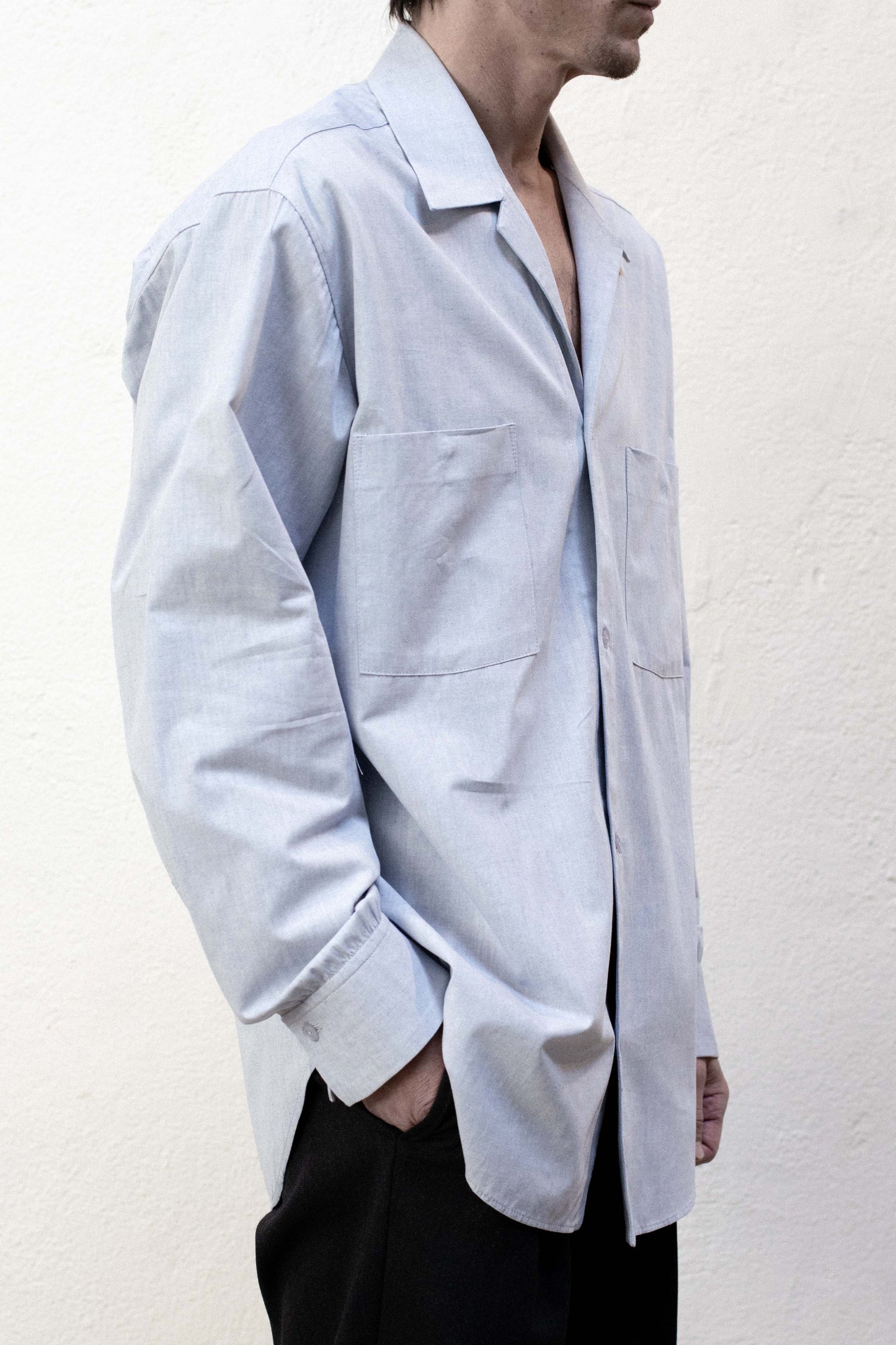 Casual Shirt in Light Blue Chambray