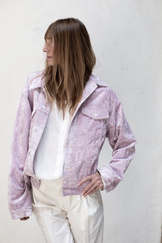 BODI Jacket in Crushed Velvet