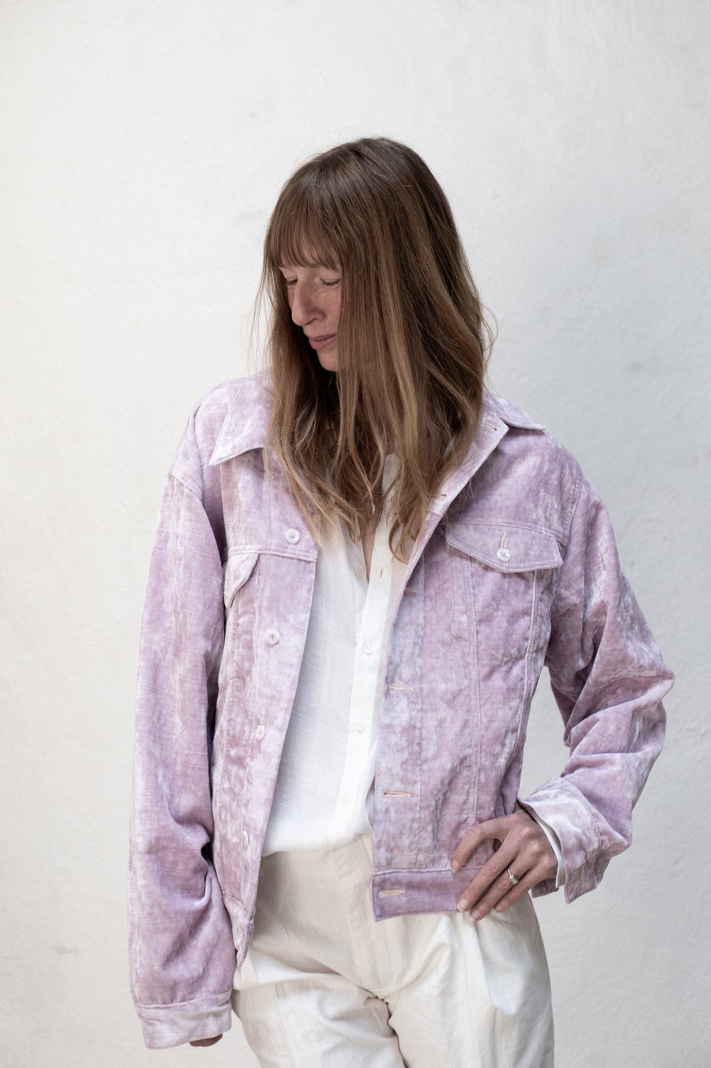 BODI Jacket in Crushed Velvet