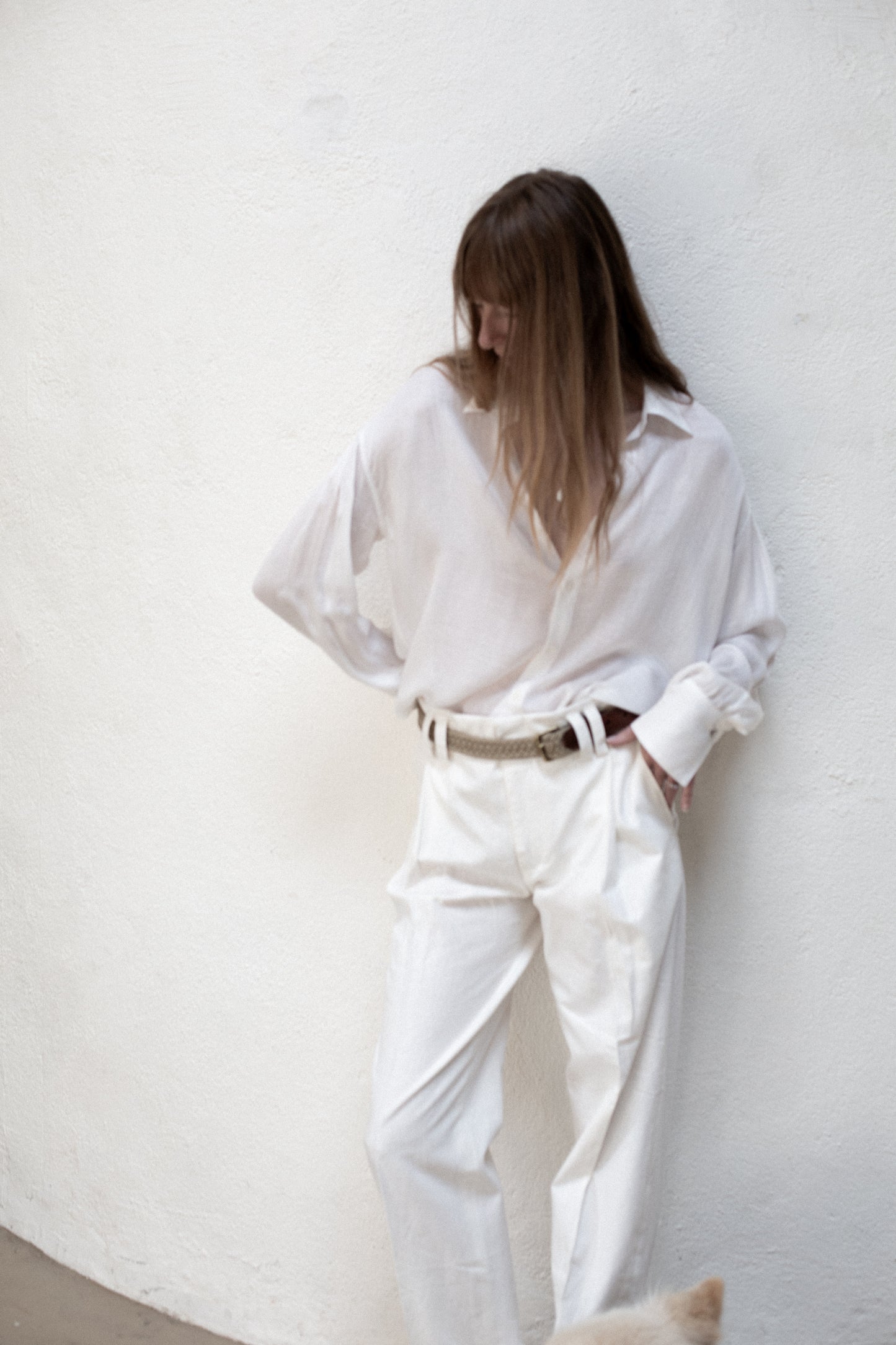 Arc White Silk Shirt