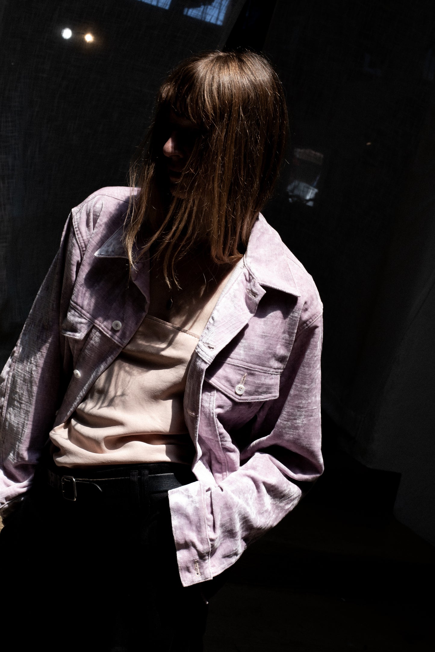 BODI Jacket in Crushed Velvet