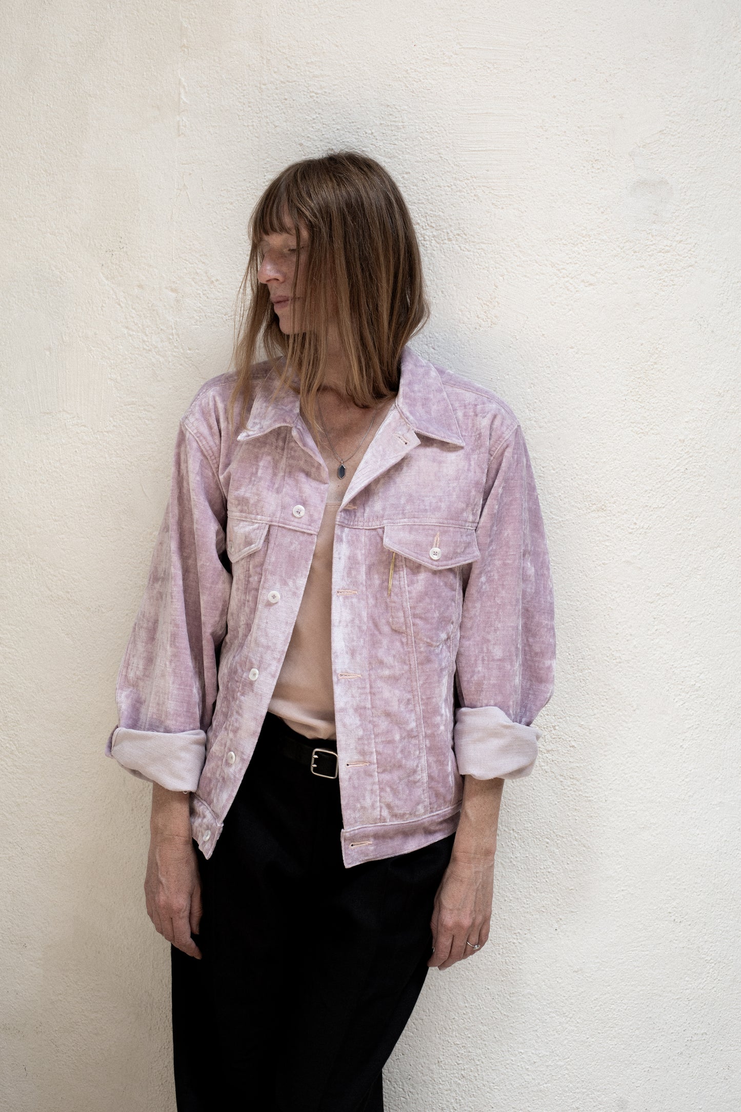 BODI Jacket in Crushed Velvet