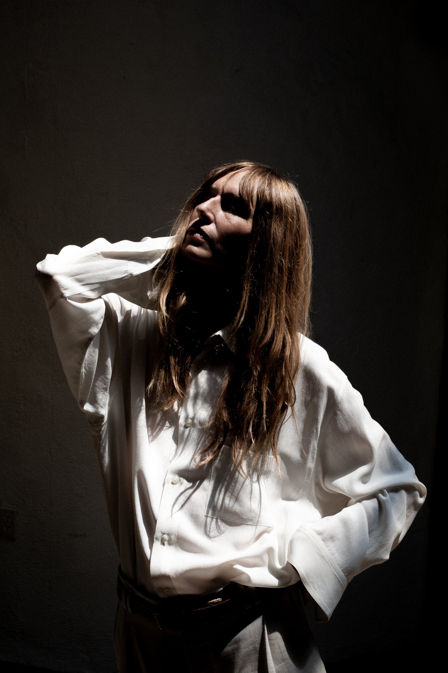 Dress Shirt in White Tencel