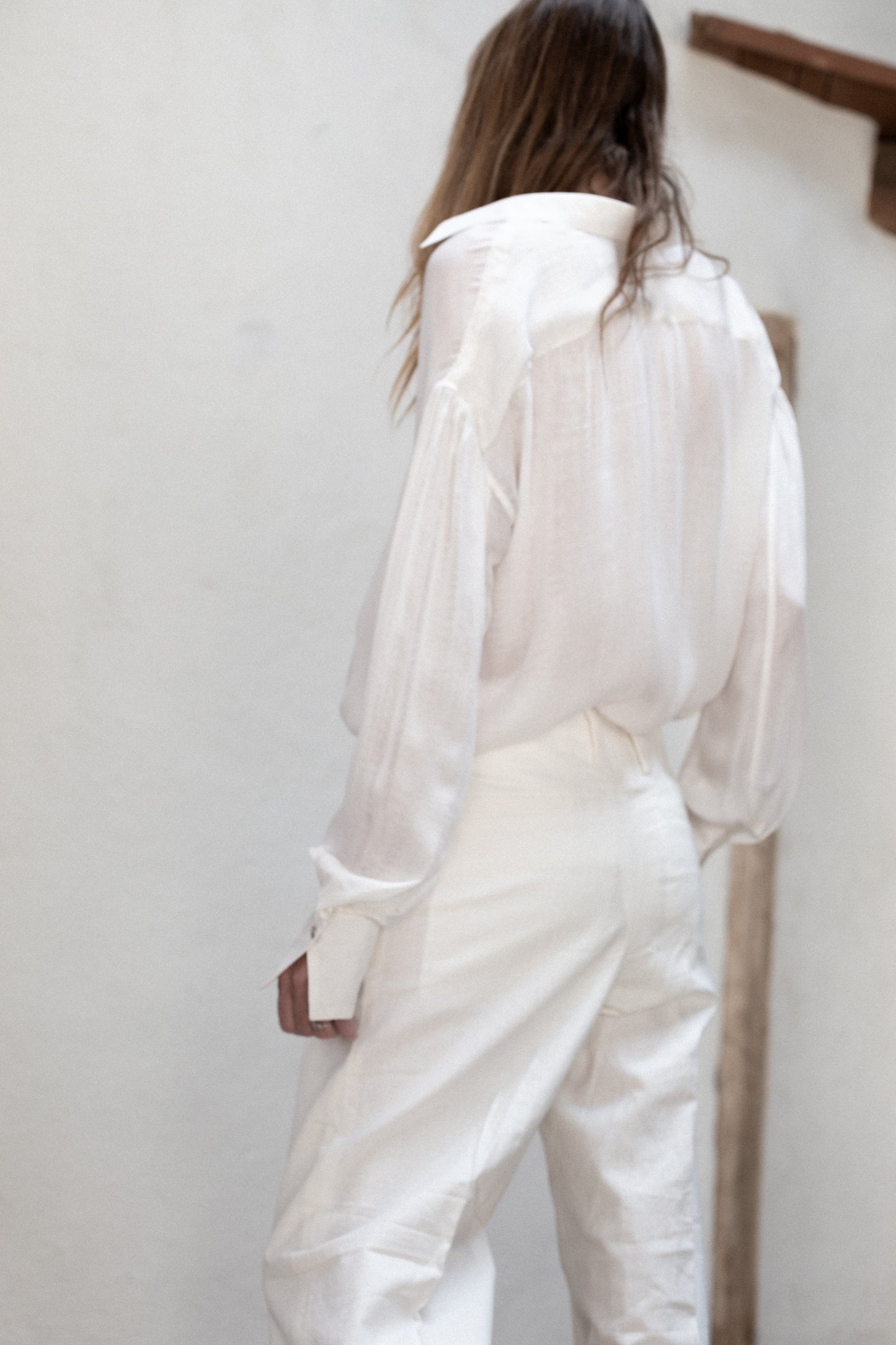 Arc White Silk Shirt