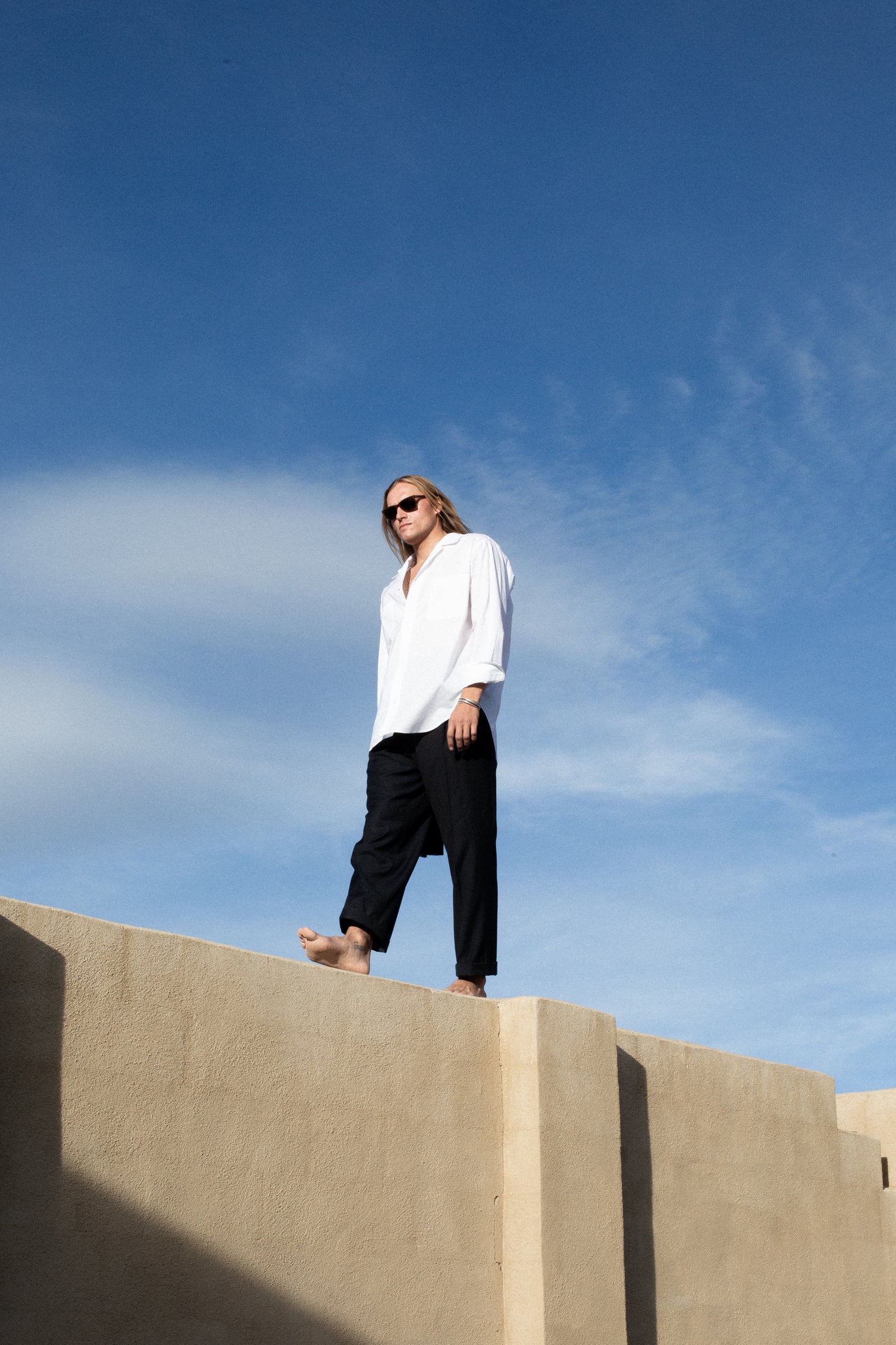 Dress Shirt in Optic White Egypt Pima Cotton